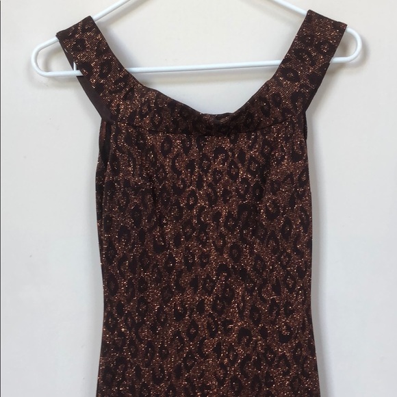 Glimmering Leopard Print Evening Gown - Picture 1 of 6